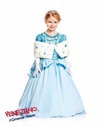 strój karnawałowy dla dziewczynki - strój niebieskiej księżniczki
