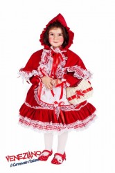 strój karnawałowy dla dziewczynki - strój Czerwonego Kapturka